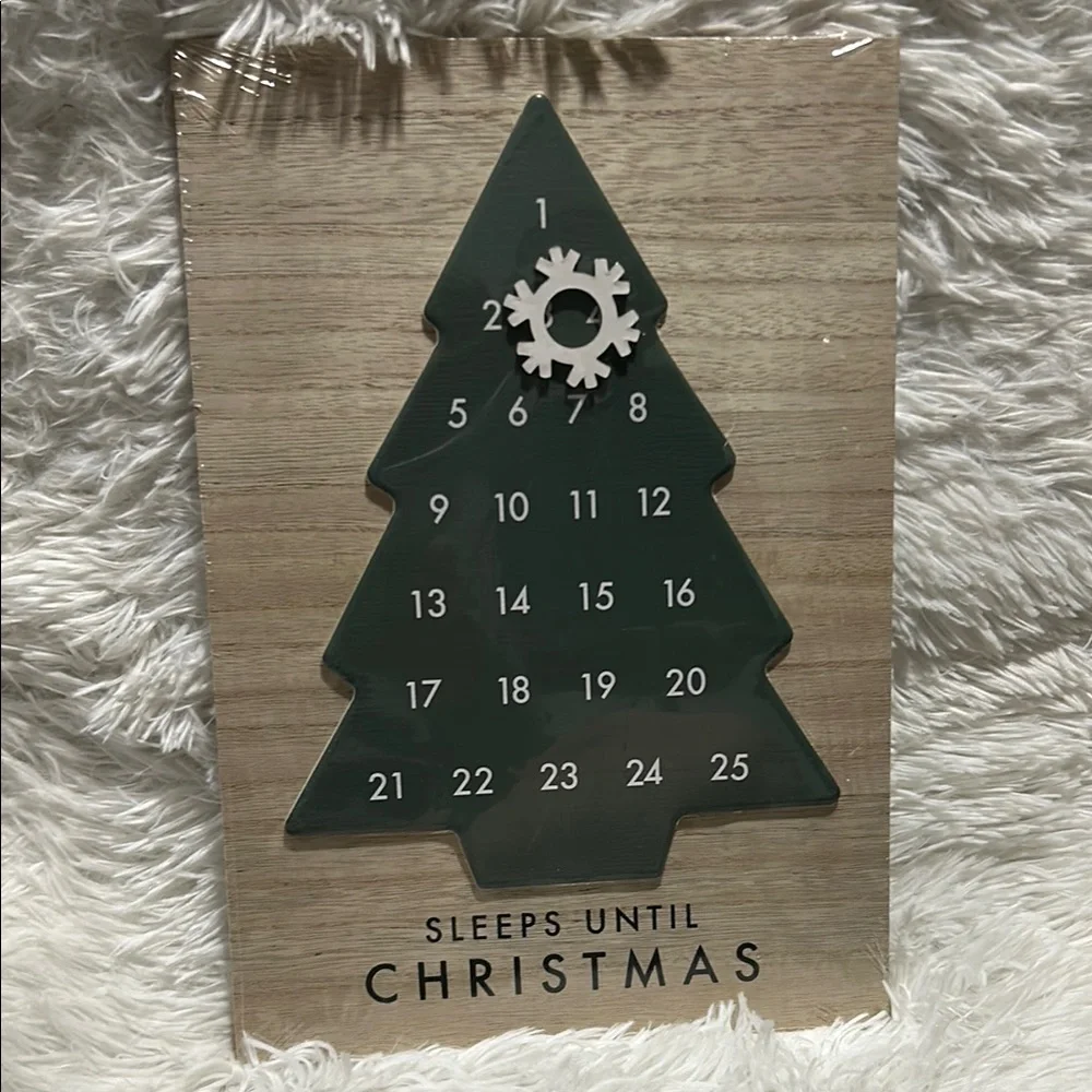 Sleeps Until Christmas Wall Hanging Advent Calendar from Target NEW